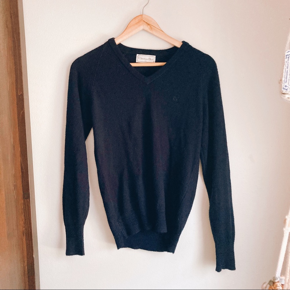 Navy Blue Dior Sweater
